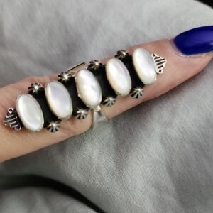 Sterling Silver and Mother Pearl Ring